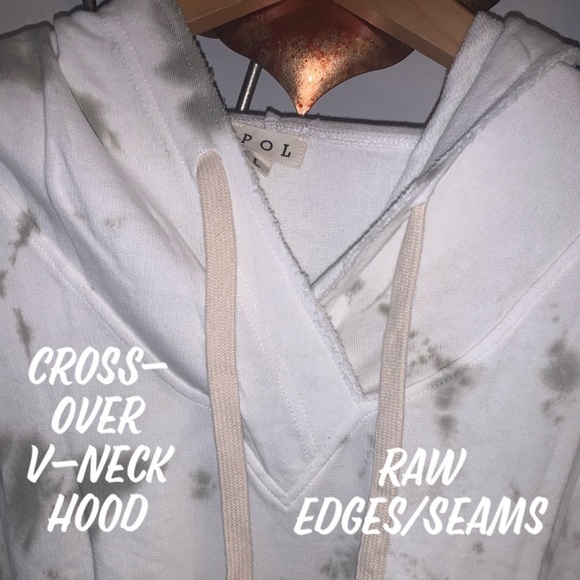 Last Dusky Sage Drop Cropped Tie Dye Hoodie - Picture 8 of 13